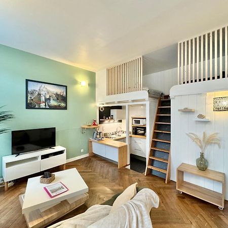 Le Noir Bois Et Blanc - Studio - Wifi - Centre Ville - Entree Autonome Quimper Kültér fotó
